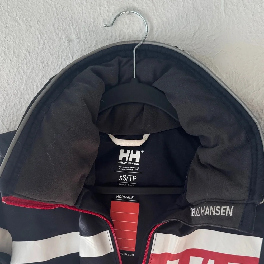 Helly Hansen Black Jacket with Red and White Details